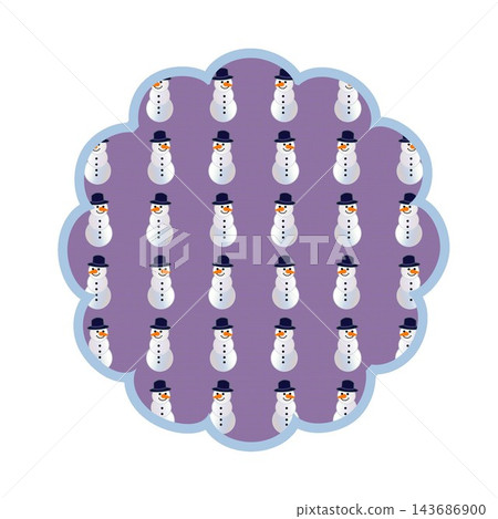 Flower-shaped background illustration 143686900