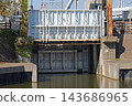 The Sakaigawa West Floodgate and river flood control facilities in Urayasu City 143686965
