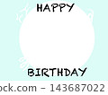 Birthday message card photo frame 143687022