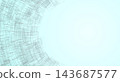 Modern background material featuring square lines that spread out in an arc. 143687577