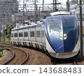 Keisei Electric Railway AE series "Skyliner" limited express train running near Ohanajaya Station on the Keisei Main Line. 143688483