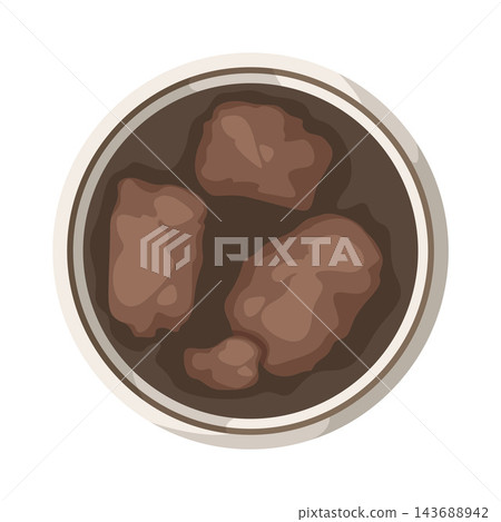 Illustration of Beef Rawon Indonesian Food 143688942
