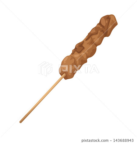 Illustration of Chicken Satay Illustration of Chicken Satay 143688943