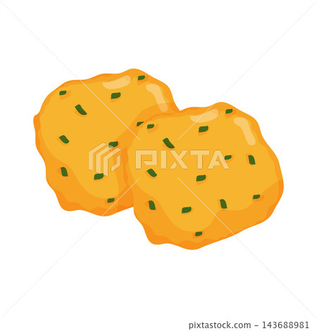 Illustration of Cassava Fritters Illustration of Cassava Fritters 143688981