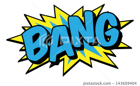 BANG Comic Book Pop Art Explosion Burst Graphic BANG Comic Book Pop Art Explosion Burst Graphic 143689404