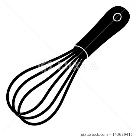 Kitchen Whisk Silhouette Baking Utensil 143689415