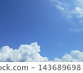Blue sky and pure white clouds 143689698