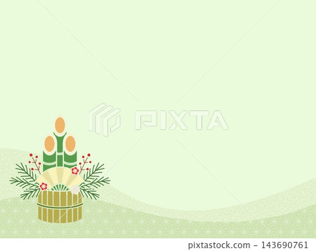 Kadomatsu background A' Kadomatsu background A' 143690761