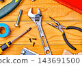 DIY tools on a board 143691500