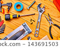 DIY tools on a board 143691503