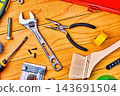 DIY tools on a board 143691504