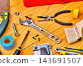 DIY tools on a board 143691507