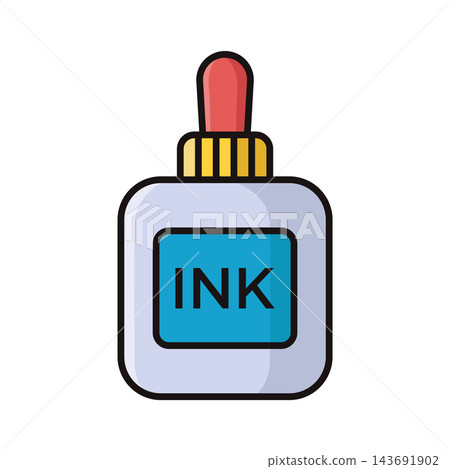 ink icon vector design template in white background ink icon vector design template in white background 143691902