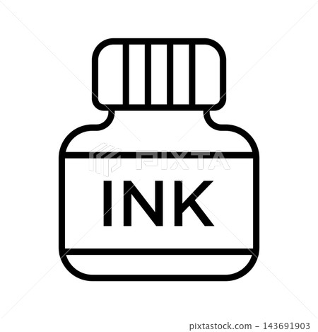 ink icon vector design template in white background ink icon vector design template in white background 143691903