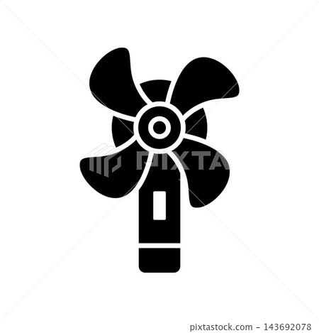 electric fan icon vector design template in white background electric fan icon vector design template in white background 143692078