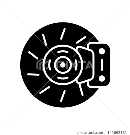brake icon vector design template in white background 143692181