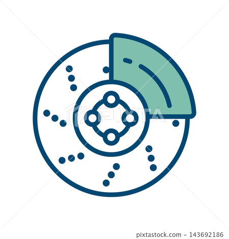 brake icon vector design template in white background 143692186