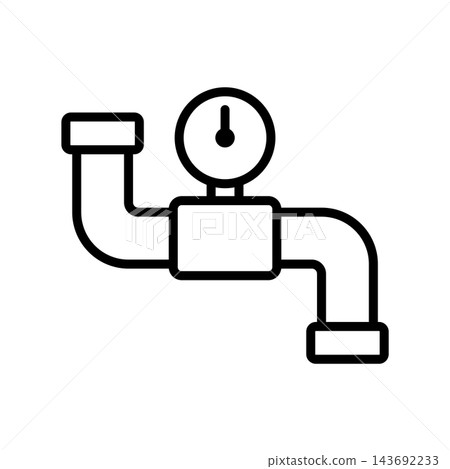 pipe plumbing icon vector design template in white background pipe plumbing icon vector design template in white background 143692233