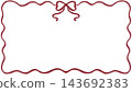 聖誕絲帶邊框 143692383