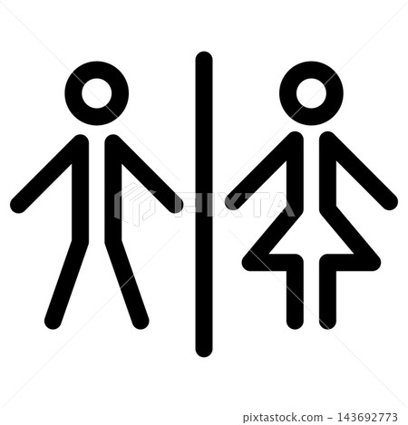 Toilet sign icon Toilet sign icon 143692773