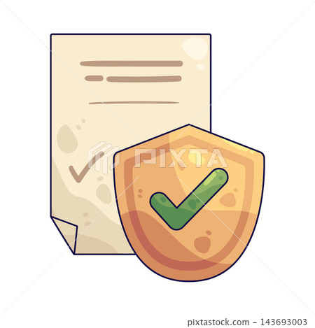 Illustration of Insurance Policy Illustration of Insurance Policy 143693003