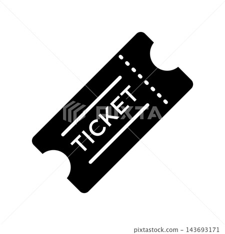ticket icon vector design template in white background ticket icon vector design template in white background 143693171