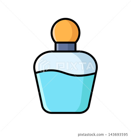 perfume icon vector design template in white background 143693595