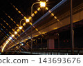 Monorail and truck at Tachihashi Bridge 143693676