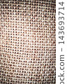 Brown burlap mesh sack cloth background. 143693714