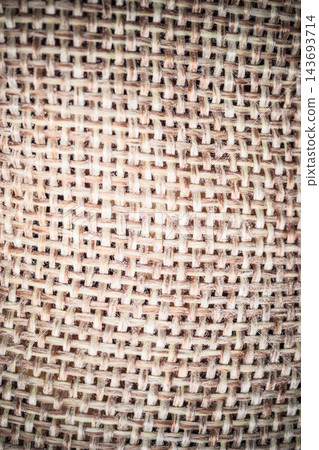 Brown burlap mesh sack cloth background. Brown burlap mesh sack cloth background. 143693714