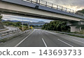 Overpasses and branching roads leading to expressways in mountainous areas 143693733