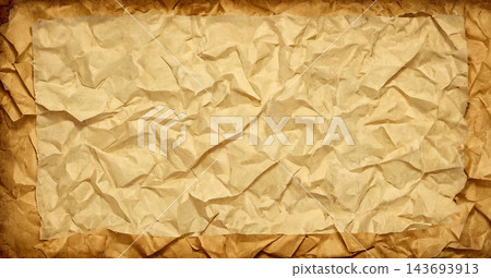 Close-up crumpled paper, vintage texture 143693913