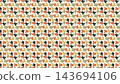 Colorful small flower motif seamless pattern vector 143694106