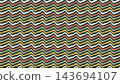Colorful wavy seamless pattern vector on a dark background 143694107