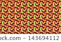Orange and brown retro organic abstract seamless pattern vector 143694112