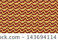 Warm-toned retro wavy seamless pattern vector 143694114
