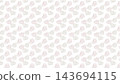 Minimalist seamless pattern vector with a heart outline 143694115
