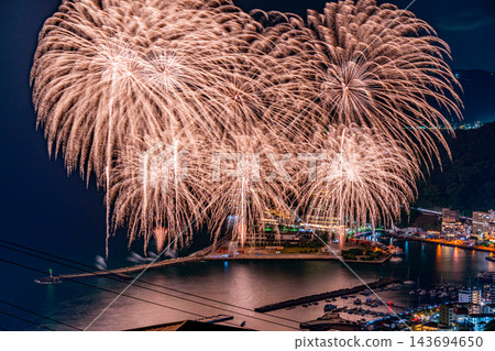 [Shizuoka Prefecture] Atami's million-dollar night view and seaside fireworks festival 143694650
