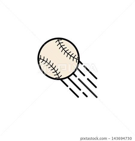 Baseball equipment icon illustration 143694730
