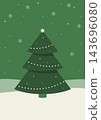 Vector illustration of a Christmas tree. 143696080