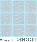 Winter Christmas snowflake tile seamless pattern background 143696234