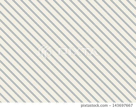 A stylish vector illustration with a cream-colored background and thin, dark blue double diagonal lines. 143697667
