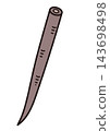 簡單的蔬菜插圖：牛蒡根 143698498