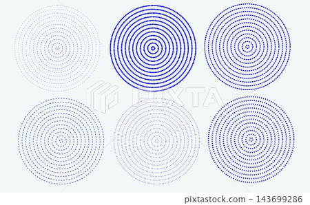 Sonar or sound wave ring collection, Black concentric circle set, Ripple radial signal or vibration elements. Dotted and linear epicentre, target, radar icon concept. Vector line and halftone symbols Sonar or sound wave ring collection, Black concentric circle set, Ripple radial signal or vibration elements. Dotted and linear epicentre, target, radar icon concept. Vector line and halftone symbols 143699286
