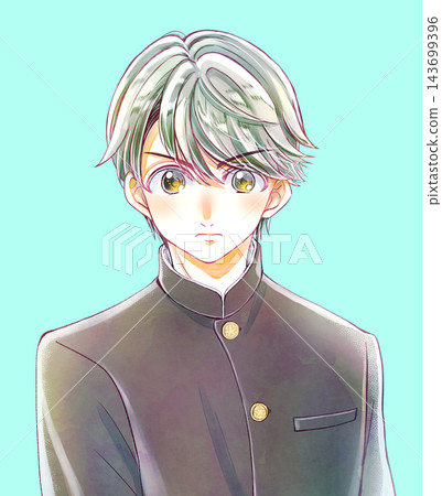 Male student in school uniform, motivation Male student in school uniform, motivation 143699396