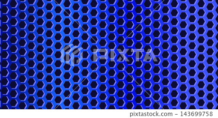 Seamless vector red metal pegboard texture. Light gray brushed metal with uniform round perforations. Industrial or modern workshop style vector background gradient pattern 143699758