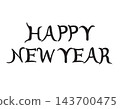 「新年快樂」幾個字是用時尚的字體寫的。 143700475
