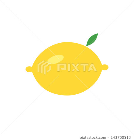 Yellow Lemon Flat Vector Icon Yellow Lemon Flat Vector Icon 143700513