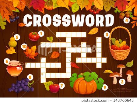 Thanksgiving and autumn crossword quiz template Thanksgiving and autumn crossword quiz template 143700643