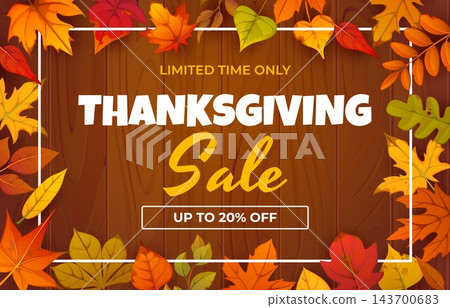 Happy Thanksgiving Day sale discount banner Happy Thanksgiving Day sale discount banner 143700683